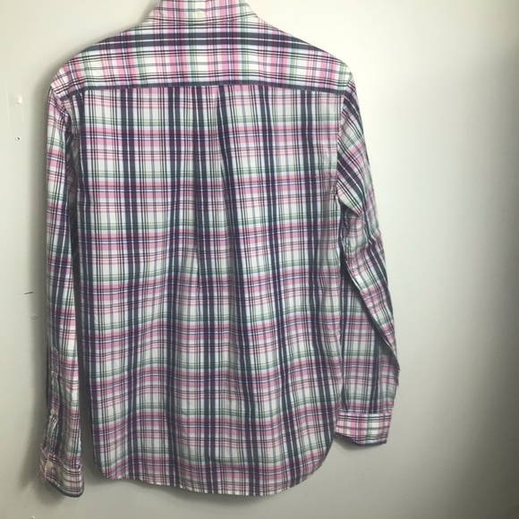 Brooks Brothers Check spring print button down shirt size small 1788 - Picture 3 of 3